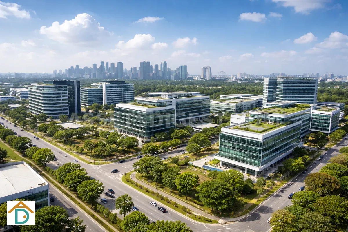 Modern Singapore business park