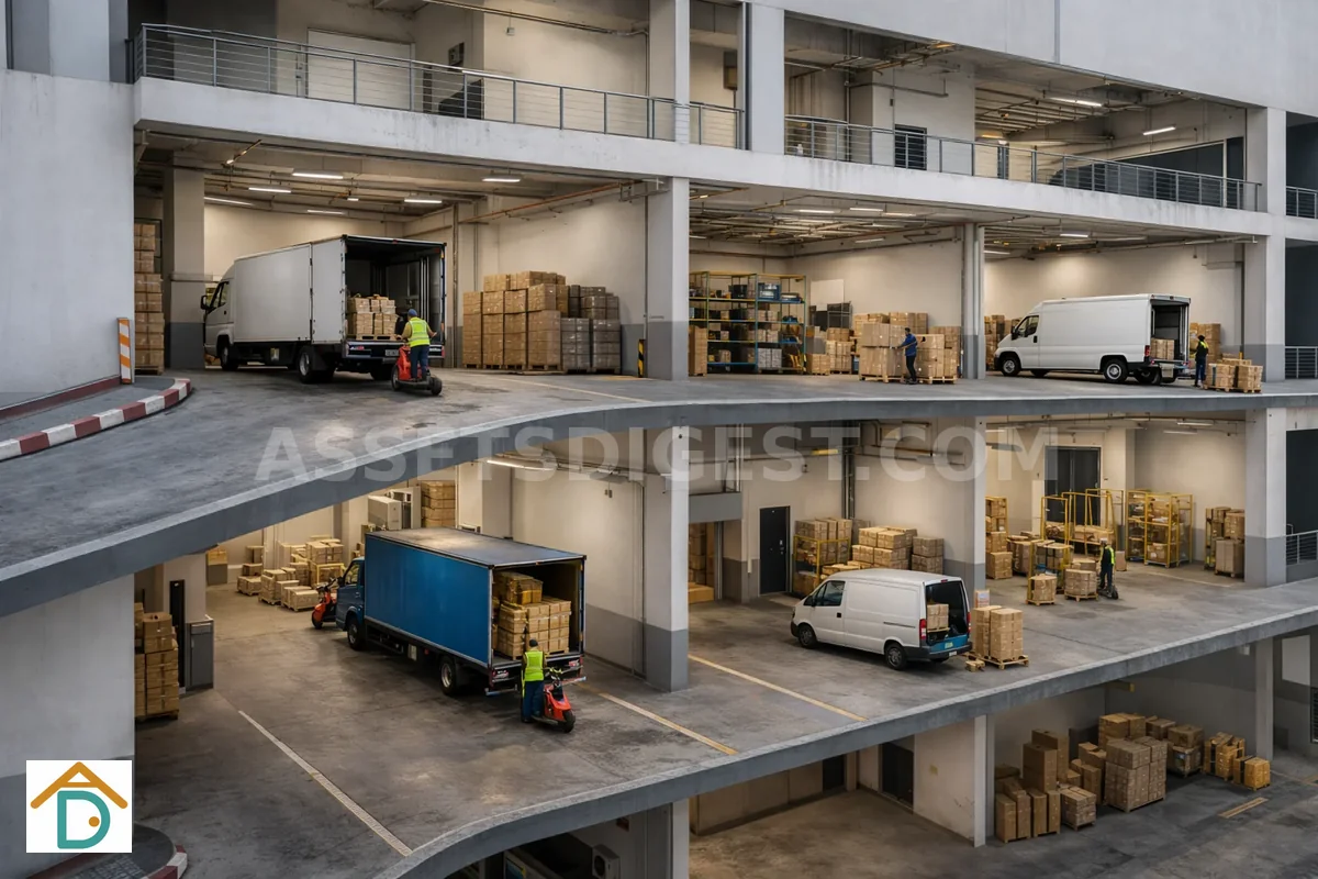 Turning Radius and Container Access in Industrial Buildings